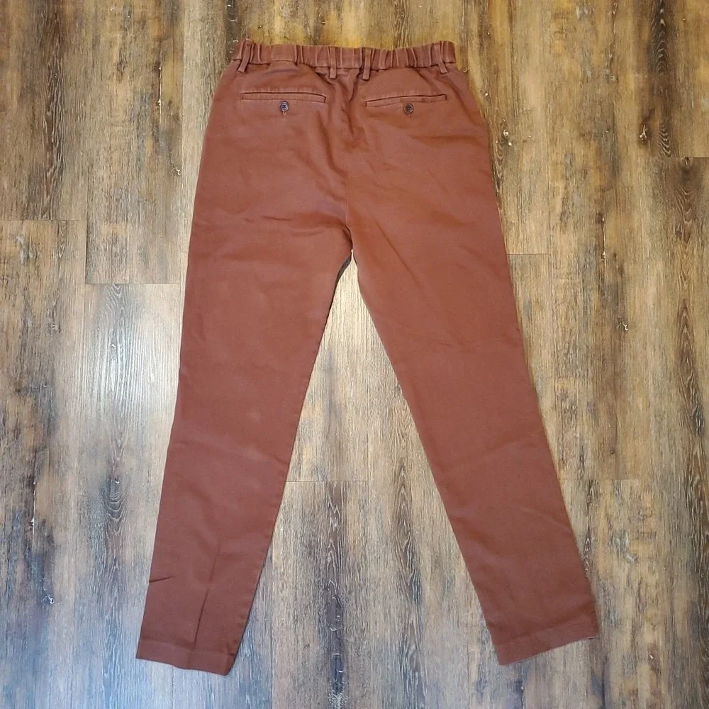 Banana Republic Burnt Sienna Slim Fit Traveler Chino 32 x 32 Stretch